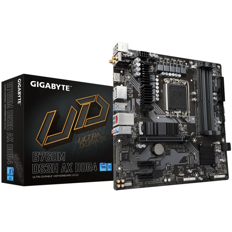 B760M DS3H AX DDR4 - 1.X - Motherboard - micro ATX - LGA1700-Sockel - B760 Ch...