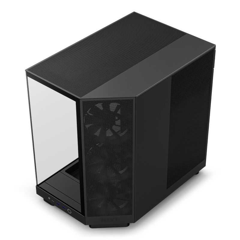 NZXT H6 Flow - Mid-Tower Airflow-Gehäuse   Schwarz   Glasfenster