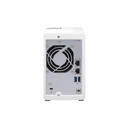 QNAP TS-233 server NAS e di archiviazione Mini Tower Collegamento ethernet LAN Bianco Cortex-A55