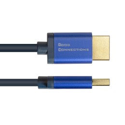 Alcasa 4521-SF010B cavo HDMI 1 m HDMI tipo A (Standard) Blu