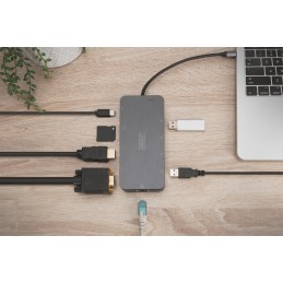 Digitus Docking station a 11 porte USB-C con SSD Enclosure