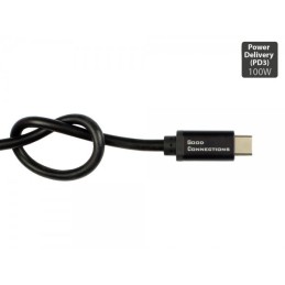 Alcasa 2213-SF015S cavo USB 1,5 m USB 2.0 USB C Nero