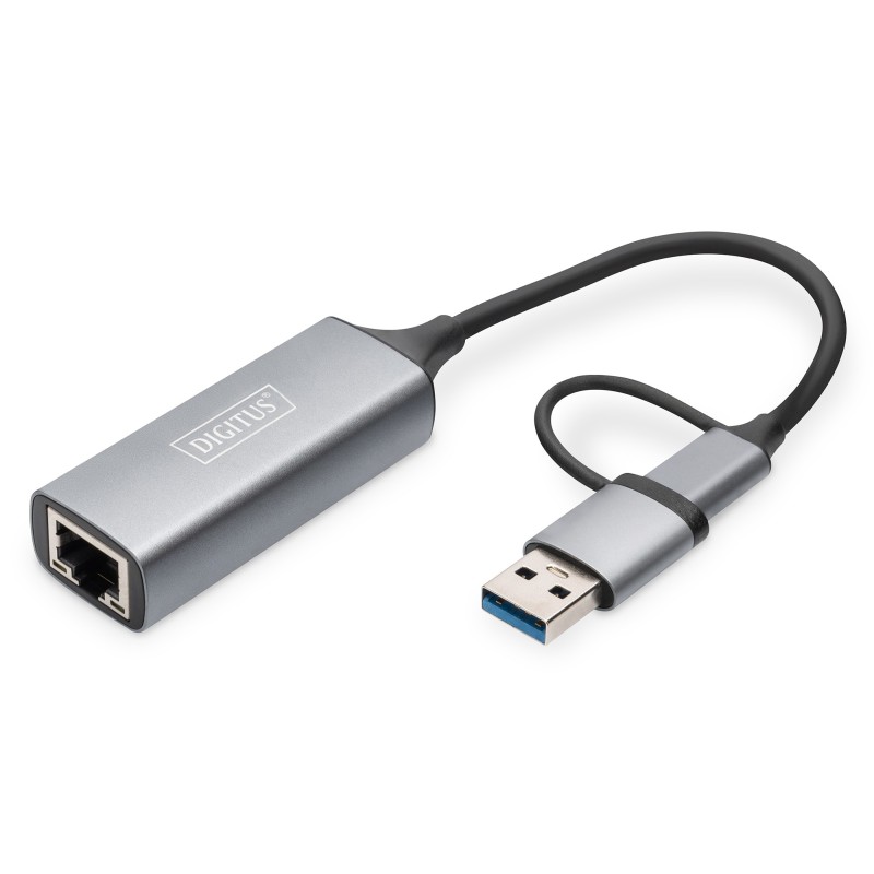 DIGITUS USB3.0/USB C 3.1 auf 2.5G Ethernet Adapter