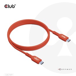 CLUB3D CAC-1515 cavo USB 4 m USB 2.0 USB C Arancione, Rosso