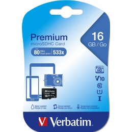 Verbatim Premium 16 GB MicroSDHC Classe 10