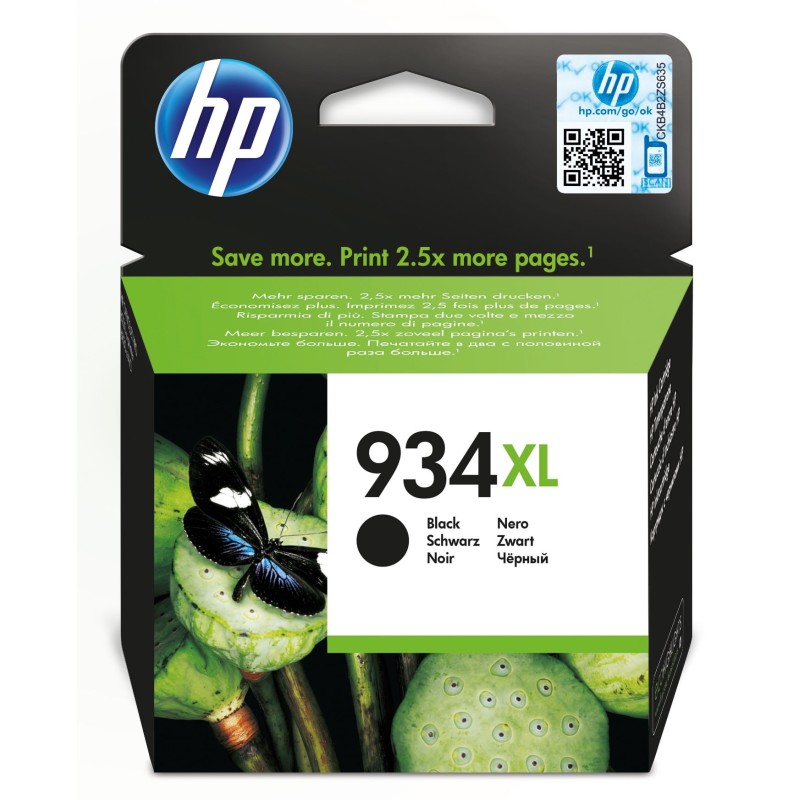 HP Cartuccia originale inchiostro nero ad alta capacità 934XL