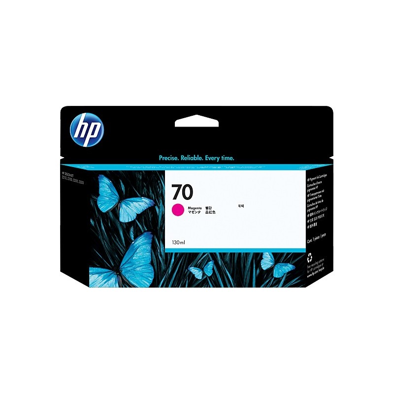 HP Cartuccia inchiostro magenta DesignJet 70, 130 ml