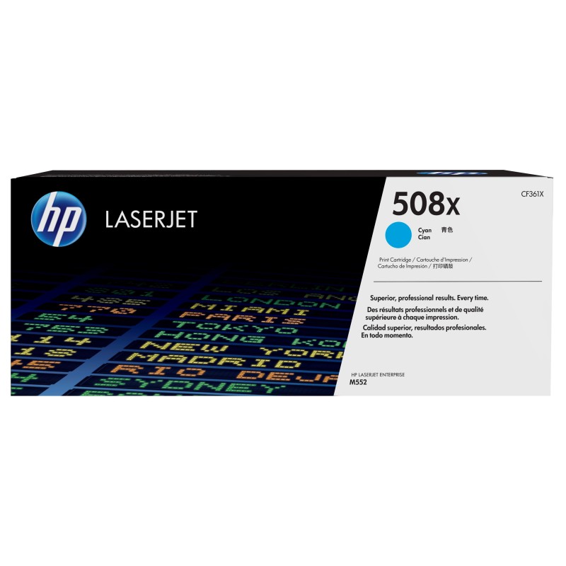 508X - Hohe Ergiebigkeit - Cyan - Original - LaserJet - Tonerpatrone (CF361X)