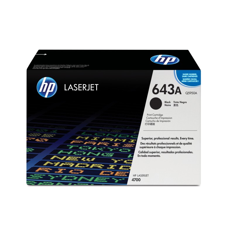 HP 643A Black Original LaserJet Toner Cartridge