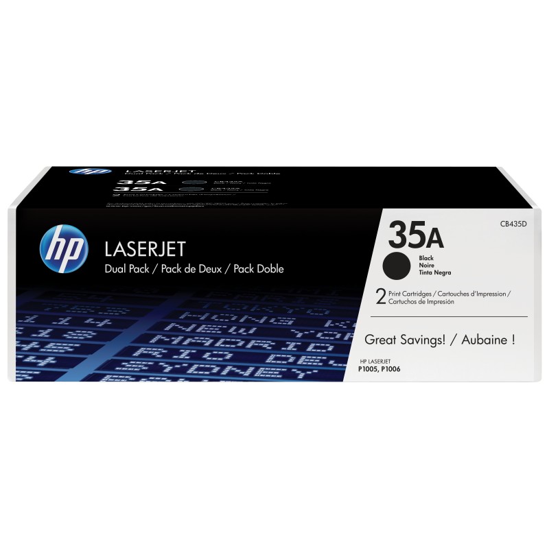 35A - 2er-Pack - Schwarz - original - LaserJet - Tonerpatrone (CB435AD)