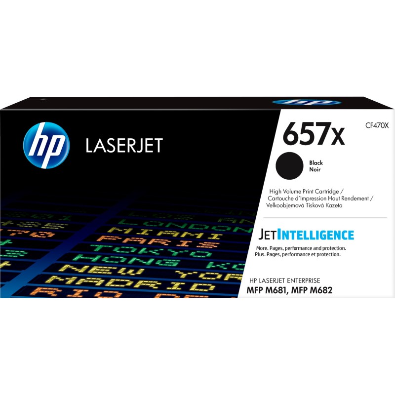 HP 657X High Yield Black Original LaserJet Toner Cartridge