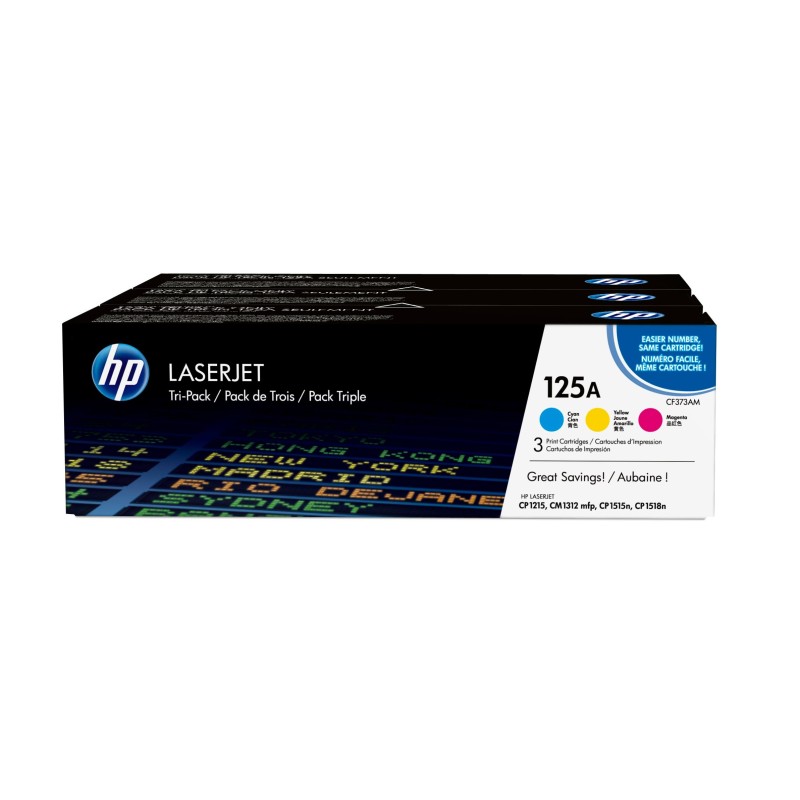 125A - 3er-Pack - Gelb, Cyan, Magenta - original - LaserJet - Tonerpatrone (C...