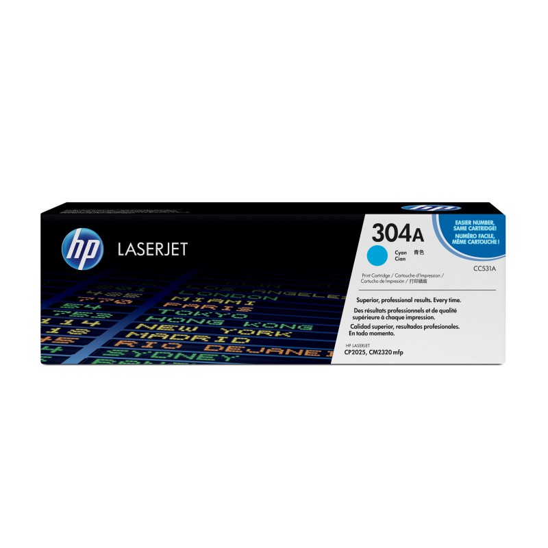 HP Cartuccia Toner originale ciano LaserJet 304A