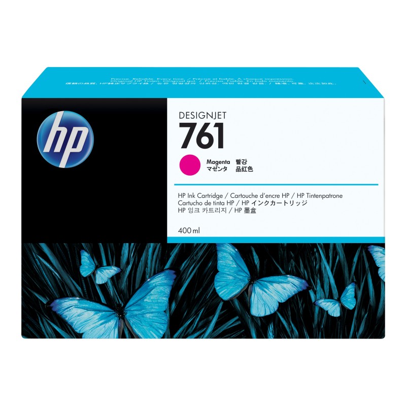 HP 761 400-ml Magenta DesignJet Ink Cartridge