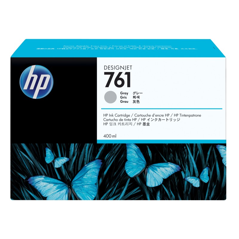 HP 761 400-ml Gray DesignJet Ink Cartridge