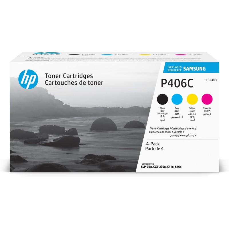 CLT-P406C - 4er-Pack - Schwarz, Gelb, Cyan, Magenta - Original - Tonerpatrone...