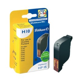 Pelikan Inkjet Cartridge H10 replaces HP 15, black, 42 ml cartuccia d'inchiostro 1 pz Resa elevata (XL) Nero