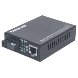 Intellinet 545068 convertitore multimediale di rete 1000 Mbit s Modalità singola Nero