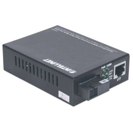 Intellinet 545068 convertitore multimediale di rete 1000 Mbit s Modalità singola Nero