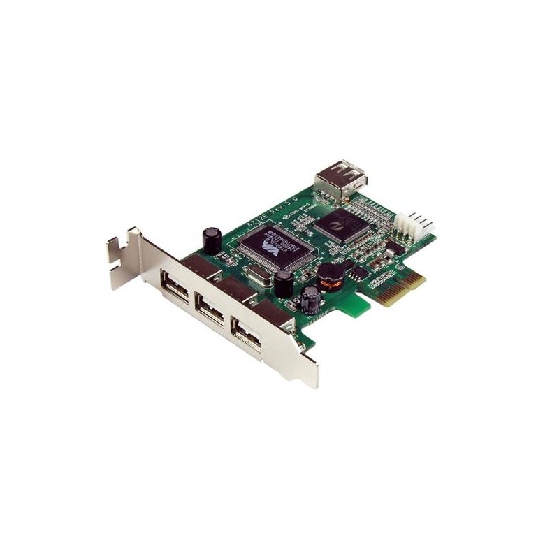 4 Port USB 2.0 HighSpeed PCI Express Low Profile Schnittstellenkarte - 1 x US...