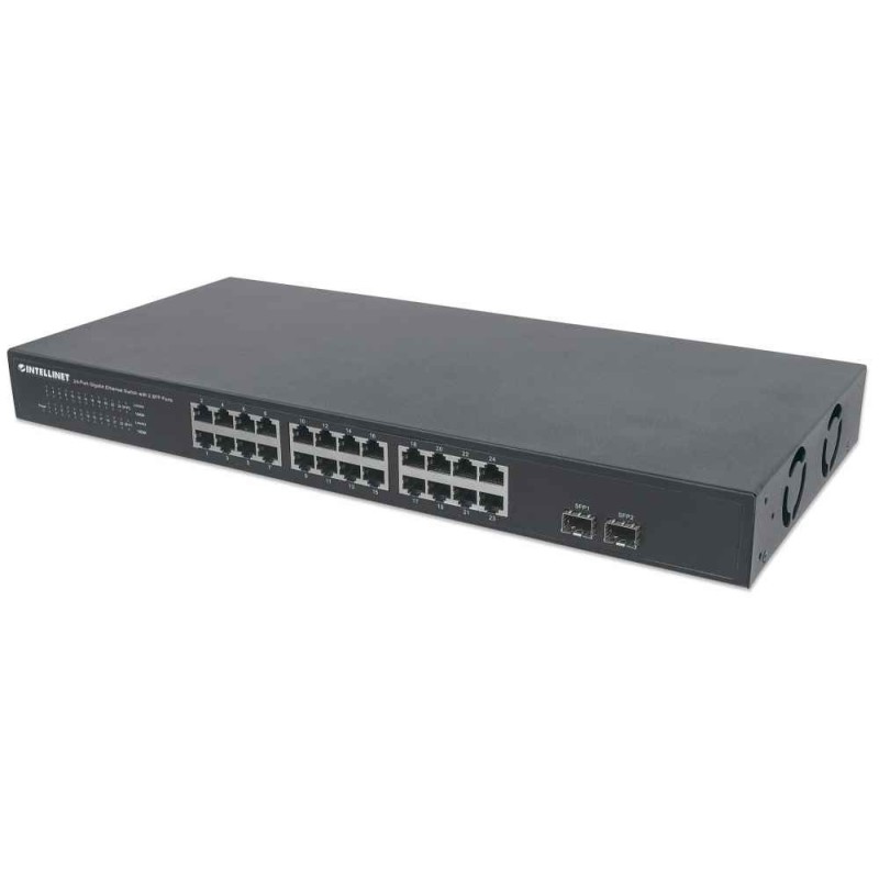 Intellinet 561044 switch di rete Non gestito L2 Gigabit Ethernet (10 100 1000) 1U Nero