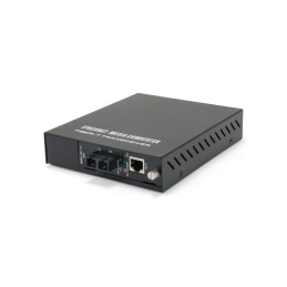 LevelOne GVM-1220 convertitore multimediale di rete 1000 Mbit s 1310 nm Modalità singola Nero