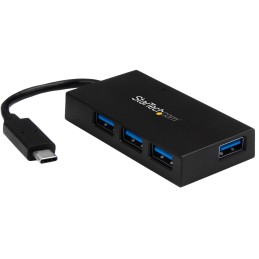 StarTech.com Hub USB-C a 4 Porte - Hub USB Type-C con 4 Porte USB-A (USB 3.0 3.1 Gen 1 SuperSpeed 5Gbps) - Adattatore Portatile