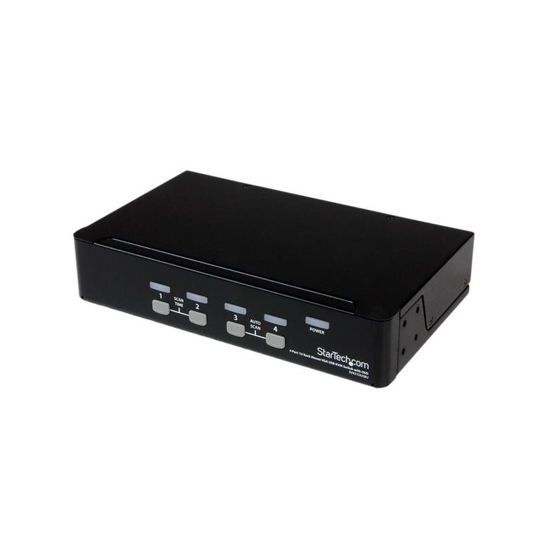 StarTech.com Switch KVM USB 4 porte, montabile a rack 1U, con OSD