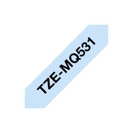 Brother TZEMQ531 nastro per etichettatrice Nero su blu TZe