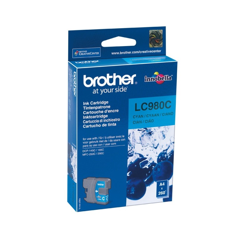 Brother LC-980C ink cartridge 1 pc(s) Original Cyan