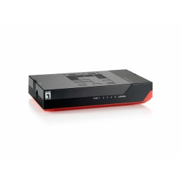 LevelOne GSW-0507 switch di rete Non gestito Gigabit Ethernet (10 100 1000) Nero, Rosso