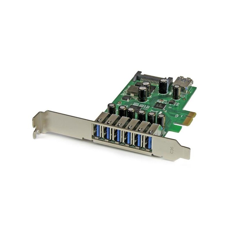 7 Port PCI Express USB 3.0 Karte - PCIe USB 3.0 (Super Speed)