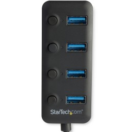 StarTech.com Hub USB 3.0 a 4 porte - 4x USB-A con Swith On Off Individuale