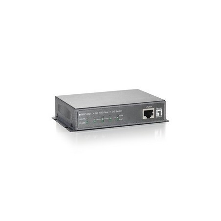 LevelOne GEP-0521 switch di rete Non gestito Gigabit Ethernet (10 100 1000) Supporto Power over Ethernet (PoE) Grigio