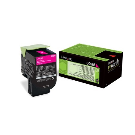 Lexmark 802M cartuccia toner 1 pz Originale Magenta