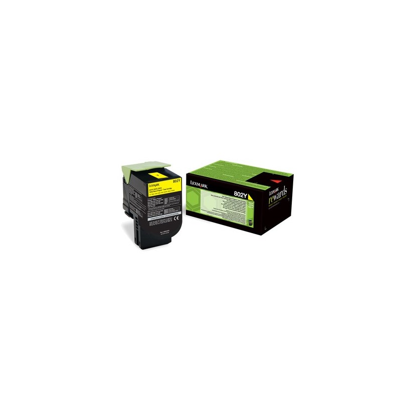 Lexmark 802Y toner cartridge 1 pc(s) Original Yellow