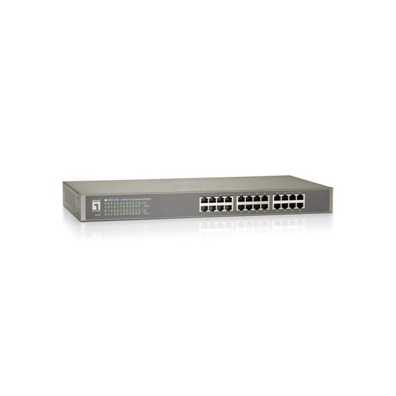 LevelOne FSW-2450 switch di rete Non gestito Fast Ethernet (10 100) Nero