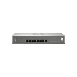 LevelOne GEP-0822 switch di rete Gigabit Ethernet (10 100 1000) Supporto Power over Ethernet (PoE) Grigio