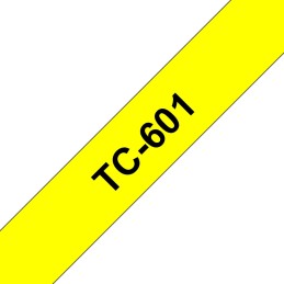 Brother TC-601 nastro per etichettatrice Nero su giallo