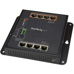 StarTech.com Switch industriale a 8 porte Gigabit PoE - 4 x PoE+ 30W - Power Over Ethernet - Switch gestito GbE Layer L2 in