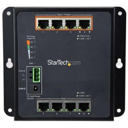 StarTech.com Switch industriale a 8 porte Gigabit PoE - 4 x PoE+ 30W - Power Over Ethernet - Switch gestito GbE Layer L2 in