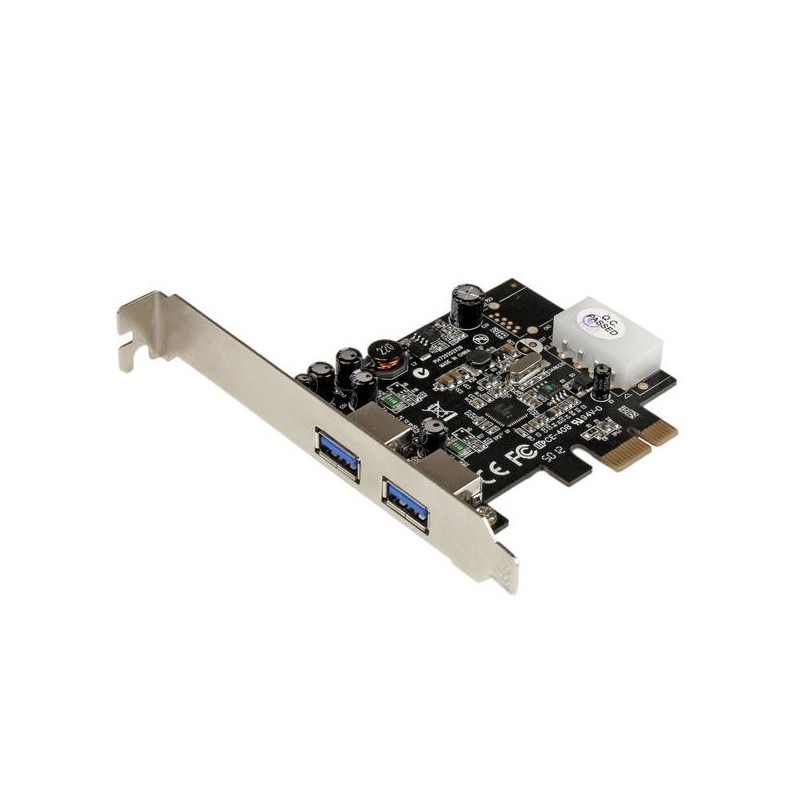 2 Port USB 3.0 PCI Express Schnittstellenkarte mit UASP und 4 Pin LP4 Molex