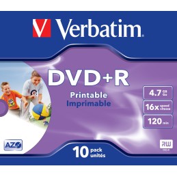 Verbatim 43508 DVD vergine 4,7 GB DVD+R 10 pz