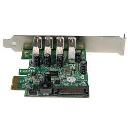 StarTech.com Adattatore scheda controller PCI Express PCIe SuperSpeed USB 3.0 a 4 porte con UASP - Alimentazione SATA