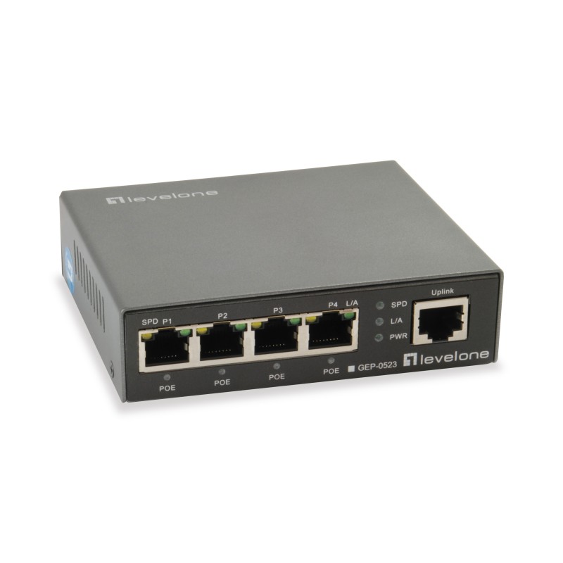 GEP-0523 - Switch - 4 x 10/100/1000 (PoE+)