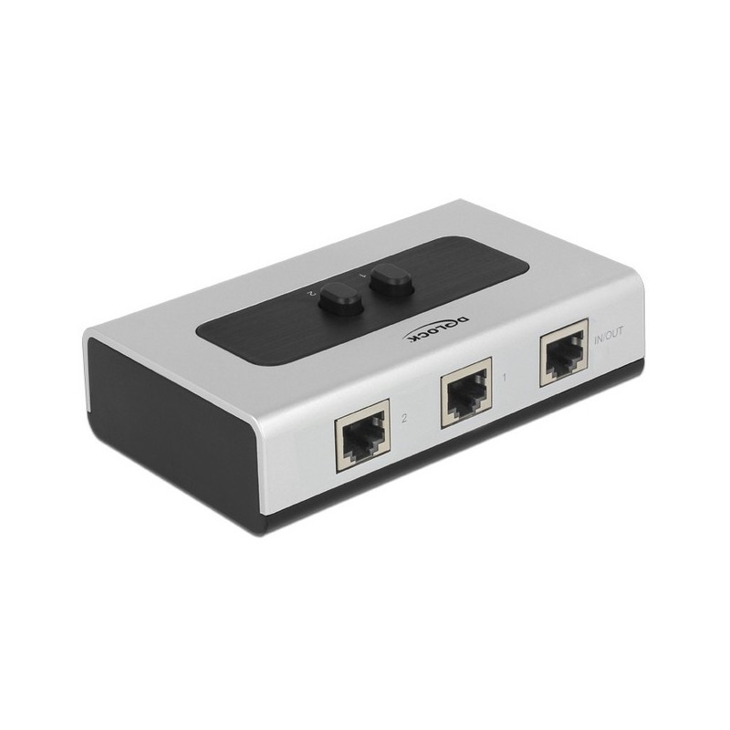 DeLOCK 87673 hub di interfaccia 1000 Mbit s Nero, Grigio