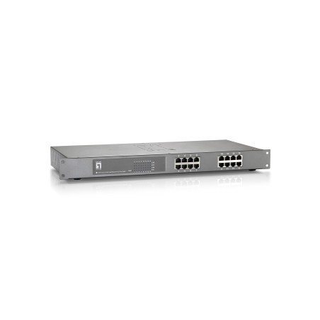 LevelOne FEP-1612 switch di rete Non gestito Fast Ethernet (10 100) Supporto Power over Ethernet (PoE) Grigio