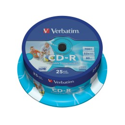 Verbatim CD-R AZO Wide Inkjet Printable 700 MB 25 pz