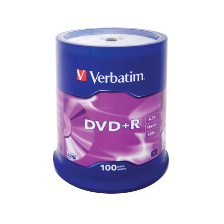 Verbatim DVD+R Matt Silver 4,7 GB 100 pz