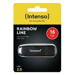 Intenso Rainbow Line unità flash USB 16 GB USB tipo A 2.0 Nero
